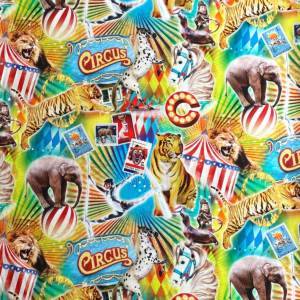 サーカスアニマル ハーフパナマ生地＜Circus＞(サーカス)動物 B&B