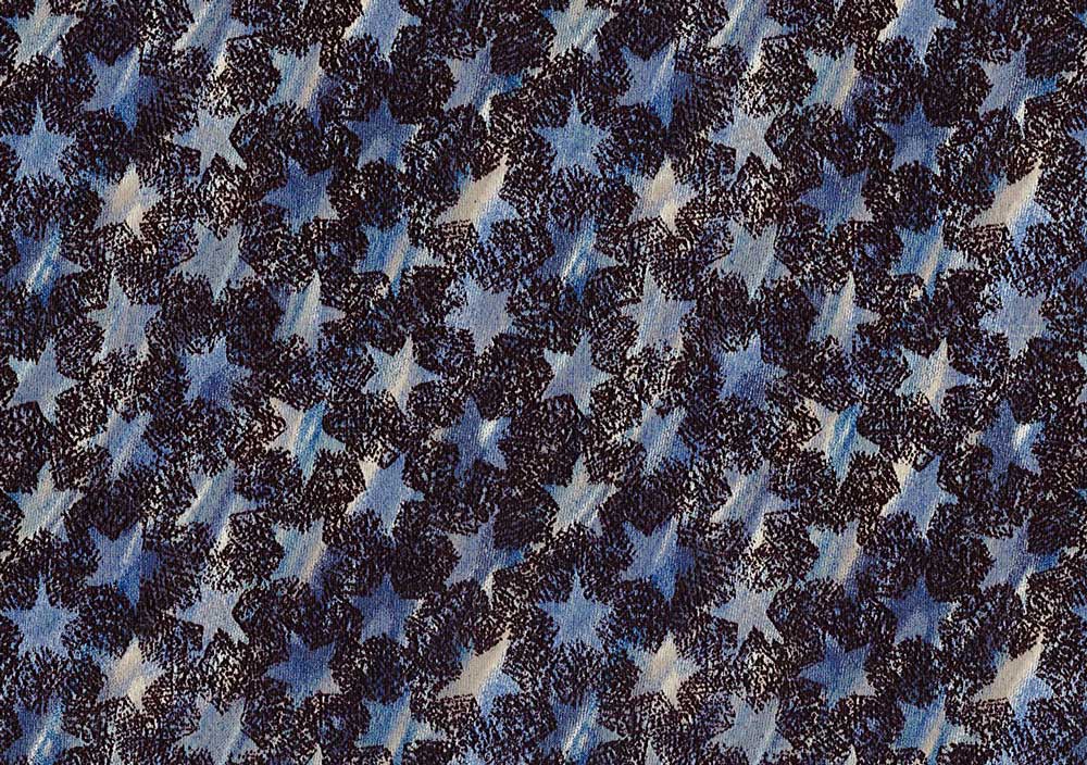 KOKKA 綿ローン リバティ柄生地 布地 ブルー系 110×320 - 生地/糸