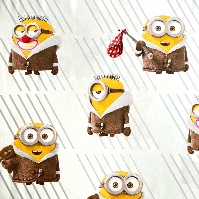 ミニオンズ 冬の装い プレミアムコットンシーチング生地＜minions