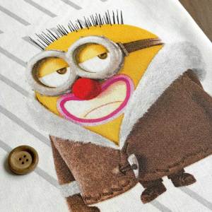 ミニオンズ 冬の装い プレミアムコットンシーチング生地＜minions