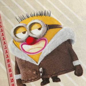 ミニオンズ 冬の装い プレミアムコットンシーチング生地＜minions