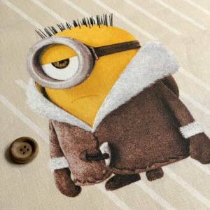 ミニオンズ 冬の装い プレミアムコットンシーチング生地＜minions