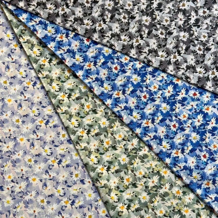 リバティ新作 2021春夏 タナローン　ブルー6m LIBERTY FABRICS リバティプリント 国産タナローン生地(エターナル