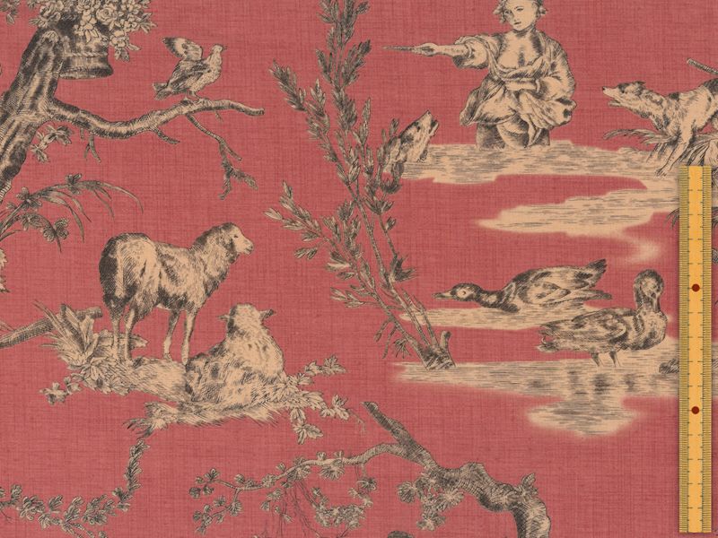 フランスアンティーク　ファブリックプリーツシェード　デザイン&柄違い　2個セット French General フレンチジェネラル シーチング生地 トワル・ド