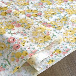 LIBERTY FABRICS リバティプリント イタリア製オーガニックタナローン生地＜Carolyn＞(キャロリン)【イエロー×ピンク】157J911-AU  | オーガニックタナローン | リバティ・ファブリックス正規販売店｜生地の通販メルシー