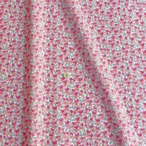 LIBERTY FABRICS リバティプリント イタリア製オーガニックタナローン生地＜Aralia  Pansy＞(アラリア・パンジー)【ピンク】157J924-24DU | オーガニックタナローン | リバティ・ファブリックス正規販売店｜生地 の通販メルシー