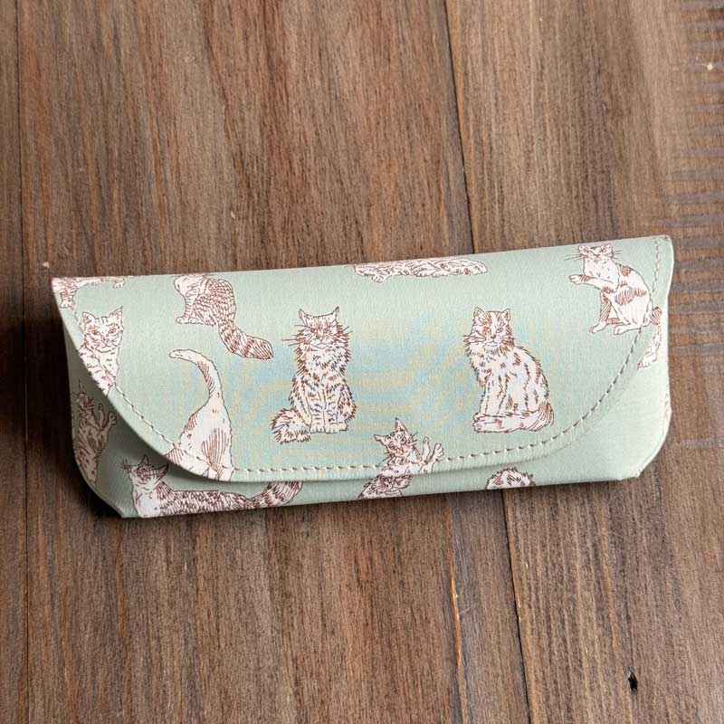LIBERTY FABRICS リバティプリントを使ったメガネケース＜Meow
