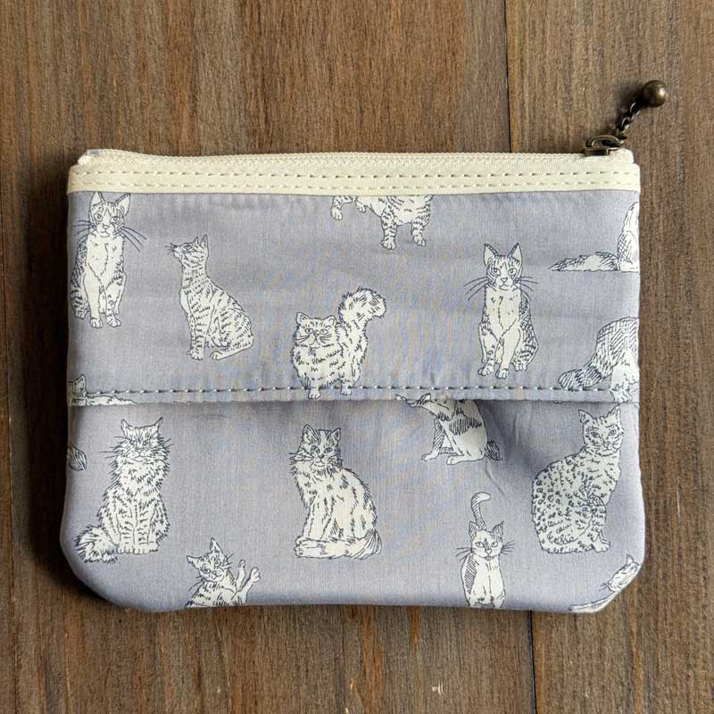 LIBERTY FABRICS リバティプリントを使ったティッシュポーチ＜Meow