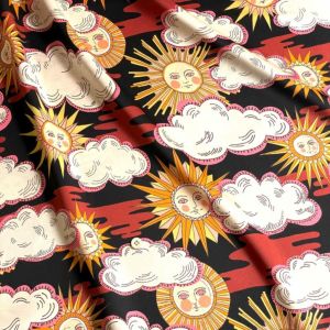 LIBERTY FABRICS リバティプリント シルクサテン生地 インポート(輸入)Belgravia Satin＜Follow The  Sun＞(フォローザサン)2323106-B《2023SS BEAUTY AND CHAOS》 | シルク |  リバティ・ファブリックス正規販売店｜生地の通販メルシー