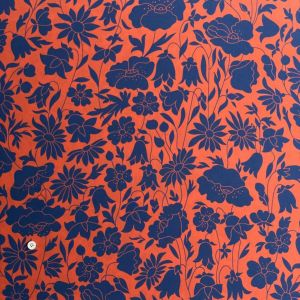 LIBERTY FABRICS リバティプリント シルククレープデシン生地 インポート(輸入)Kensington Crepe de  Chine＜Poppy Dawn＞(ポピードーン)2343102-A《2023SS BEAUTY AND CHAOS》 | シルク | リバティ ・ファブリックス正規販売店｜生地の通販メルシー