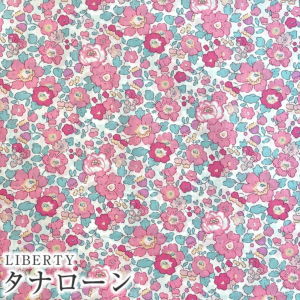 LIBERTY FABRICS リバティプリント 国産タナローン生地＜Betsy＞(ベッツィー)【ピンク】3332019-BT | メルシーオリジナル  Betsy | リバティ・ファブリックス正規販売店｜生地の通販メルシー