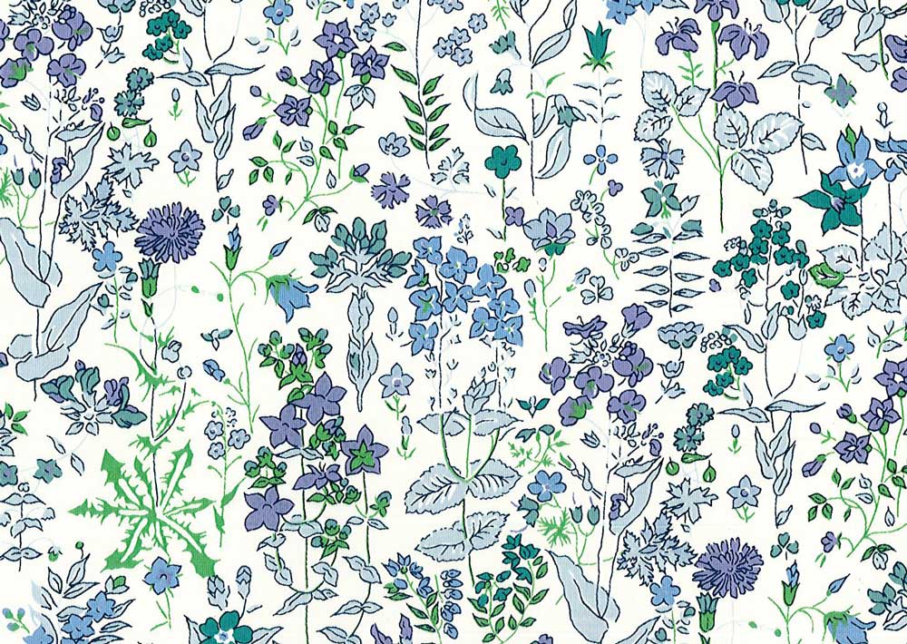 輸入リバティ タナローン「フィールド フラワーズ」横約138cm×たて100cm LIBERTY FABRICS リバティプリント 国産タナローン生地＜Field Flower
