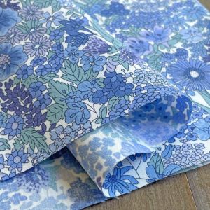 LIBERTY FABRICS リバティプリント 国産50ブロード生地＜Margaret Annie＞(マーガレットアニー)【ブルー】3631165-J23B  | リバティ・ファブリックストレジャーハンティング | リバティ・ファブリックス正規販売店｜生地の通販メルシー