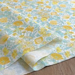 LIBERTY FABRICS リバティプリント 国産タナローン生地＜Florence May＞(フローレンスメイ)【イエロー】3632002-J24B  | 2024年春夏追加柄(Onetone Gradation) | リバティ・ファブリックス正規販売店｜生地の通販メルシー