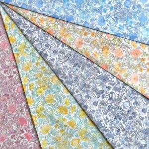 LIBERTY FABRICS リバティプリント 国産タナローン生地＜Florence May＞(フローレンスメイ)【イエロー】3632002-J24B  | 2024年春夏追加柄(Onetone Gradation) | リバティ・ファブリックス正規販売店｜生地の通販メルシー