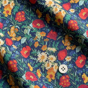 LIBERTY FABRICS リバティプリント 国産タナローン生地(エターナル)＜Florence May＞(フローレンスメイ)3632002AE  | タナローン（国産） | リバティ・ファブリックス正規販売店｜生地の通販メルシー