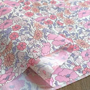 LIBERTY FABRICS リバティプリント 国産タナローン生地＜Poppy&Daisy＞(ポピーアンドデイジー)【ピンク】3632104-J24A  | 2024年春夏追加柄(Onetone Gradation) | リバティ・ファブリックス正規販売店｜生地の通販メルシー