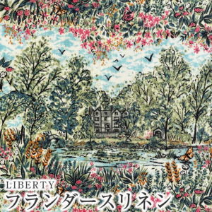 LIBERTYリバティプリント 国産フランダースリネン生地＜Glencot House