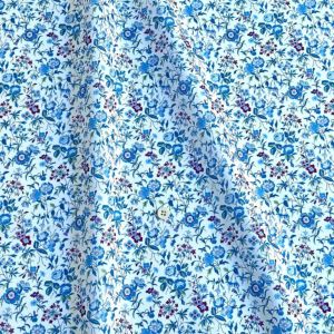 LIBERTY FABRICS リバティプリント イタリア製タナローン生地＜Merrifield  Botanical＞(メリフィールド・ボタニカル)【ホワイト地×ブルー】3634197-24BU《2024SS THE LIBERTY  KALEIDOSCOPE》 | 2024年春夏柄(THE LIBERTY KALEIDOSCOPE) | リバティ・ファブリックス正規 ...