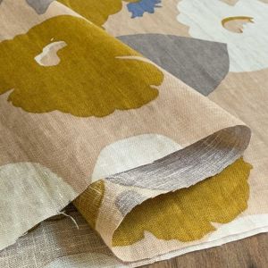 美品　rippmonster リネン　ターバン　オレンジベージュ 尾州リネンメッシュ 藍 / arrange long ribbon turban | 珊檀果s