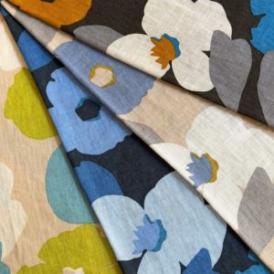 美品　rippmonster リネン　ターバン　オレンジベージュ LIBERTY FABRICS リバティプリント 国産フランダースリネン生地