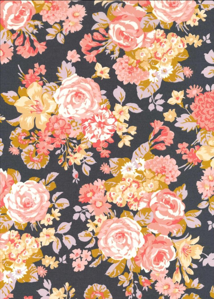 LIBERTY FABRICS リバティプリント イタリア製タナローン生地＜Flower