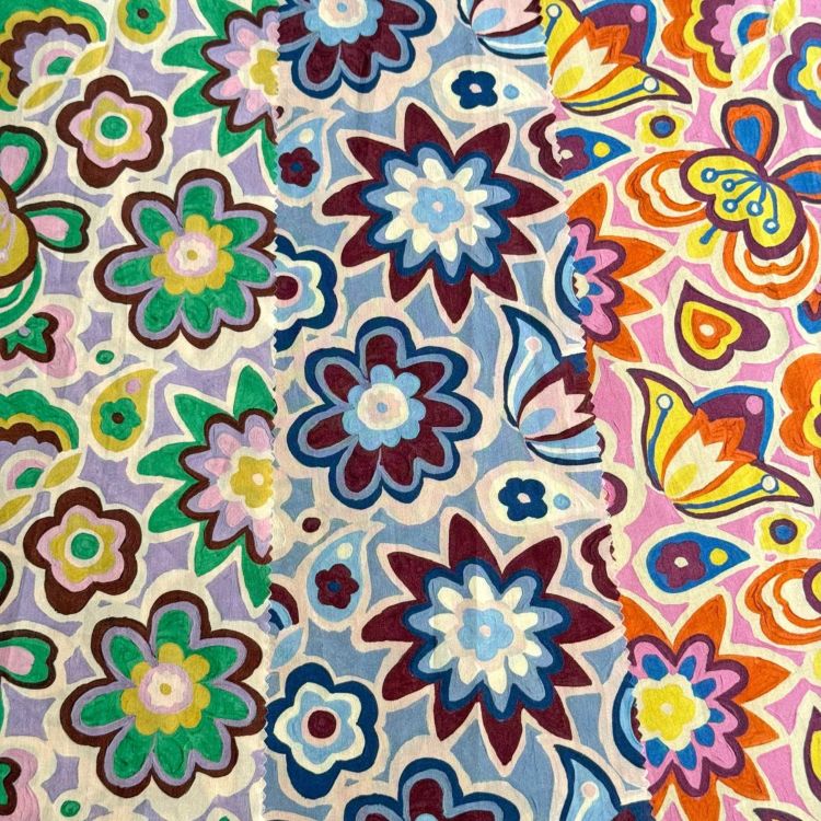 LIBERTY FABRICS リバティプリント イタリア製タナローン生地＜Peace