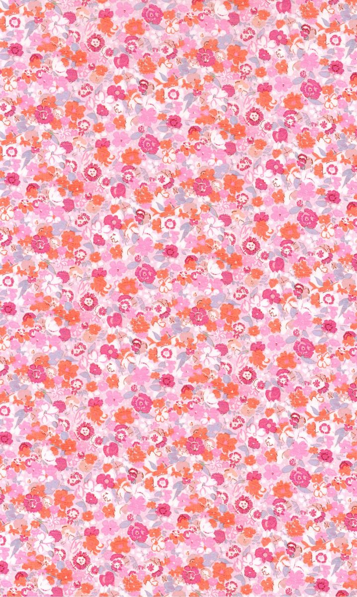 【英国リバティファブリック】ピンクハート・ストレート☆チャップリン（501） LIBERTY FABRICS リバティプリント イタリア製タナローン生地＜Georgie