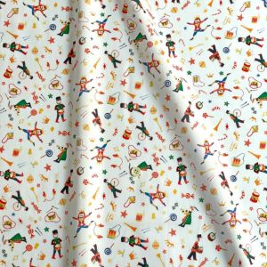 LIBERTY FABRICS リバティプリント 国産タナローン生地＜Tumbling  Toys＞(タンブリングトイズ)【ホワイト地】36368405-BT | Liberty Christmas 2023 | リバティ ・ファブリックス正規販売店｜生地の通販メルシー