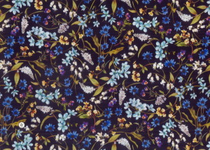 LIBERTY FABRICS リバティプリント 国産タナローン生地(エターナル)＜Primavera＞(プリマベーラ)【ネイビー】3639216S-YE  | 2022年廃盤エターナル | リバティ・ファブリックス正規販売店｜生地の通販メルシー