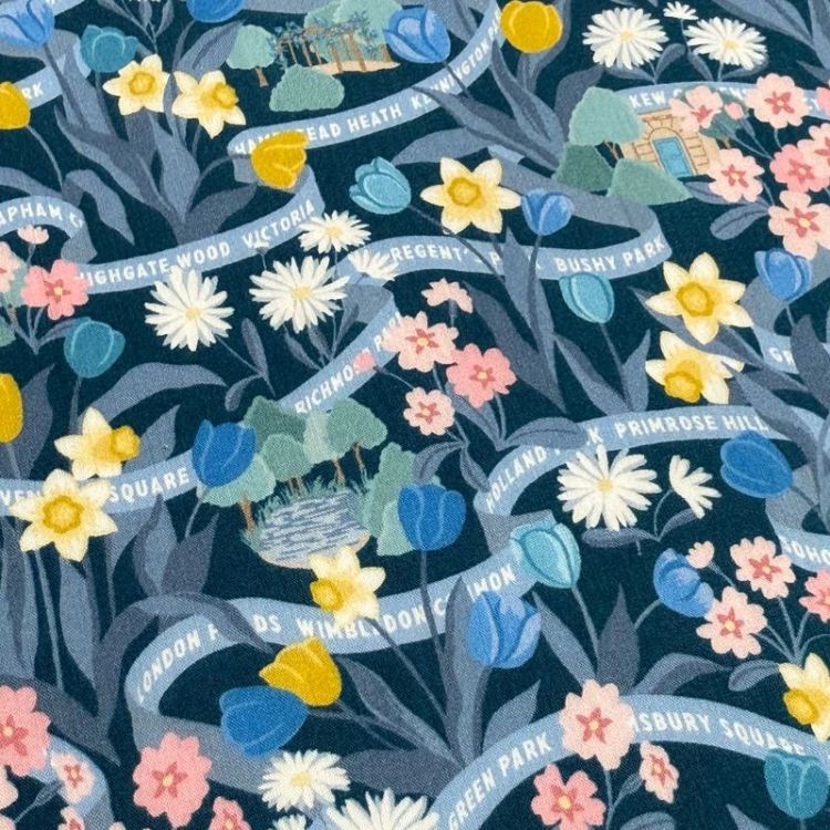 LIBERTY FABRICS リバティプリント イタリア製タナローン生地＜Park