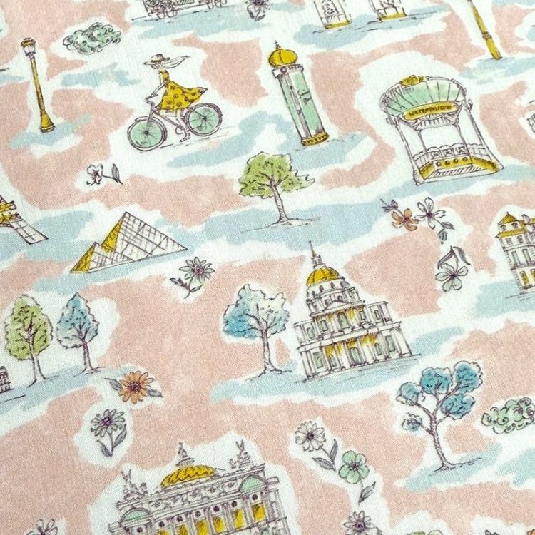 LIBERTY FABRICS リバティプリント イタリア製タナローン生地＜Paris