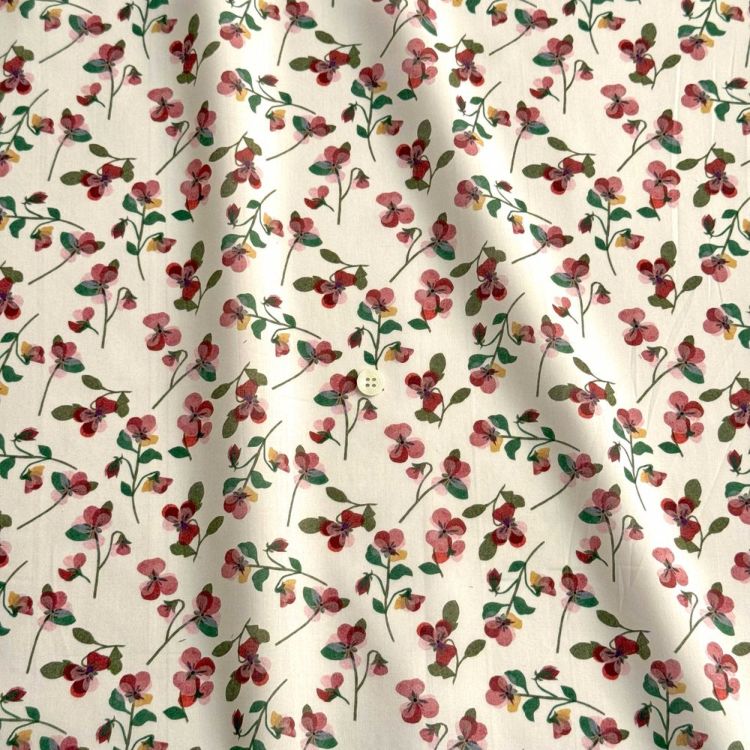 LIBERTY FABRICS リバティプリント イタリア製タナローン生地＜Pansy