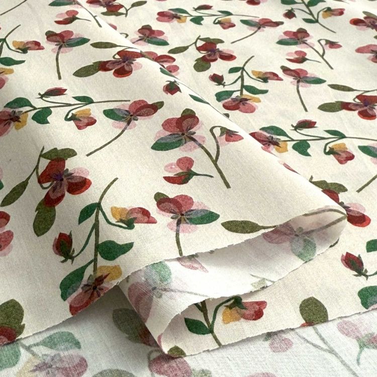 LIBERTY FABRICS リバティプリント イタリア製タナローン生地＜Pansy