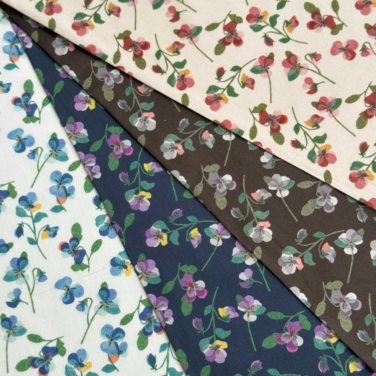 LIBERTY FABRICS リバティプリント イタリア製タナローン生地＜Pansy