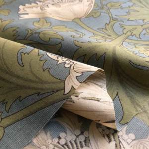 moda fabrics(モダ・ファブリックス)William Morris ウィリアムモリス 綿ローン生地＜ANEMONE＞(アネモネ)＜ARONA  BLUE(アロナブルー)＞8217-18W | William Morris(moda fabric) | リバティ・ファブリックス正規販売店｜生地 の通販メルシー