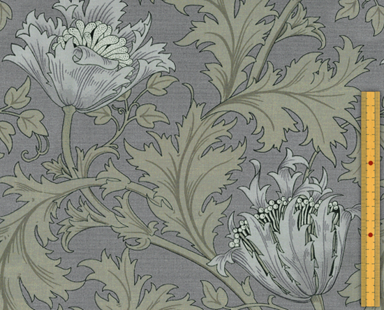 Moda Fabrics モダ ファブリックス William Morris ウィリアムモリス シーチング生地 Anemone アネモネ Light Blue ライトブルー 17 34 William Morris Moda Fabric リバティなど生地の通販 メルシー