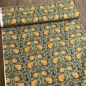 moda fabrics(モダ・ファブリックス)William Morris ウィリアムモリス オックス生地＜Pimpernel＞(ピンパネル)＜BLACK(ブラック)＞8365-11T  | William Morris(moda fabric) | リバティ・ファブリックス正規販売店｜生地の通販メルシー