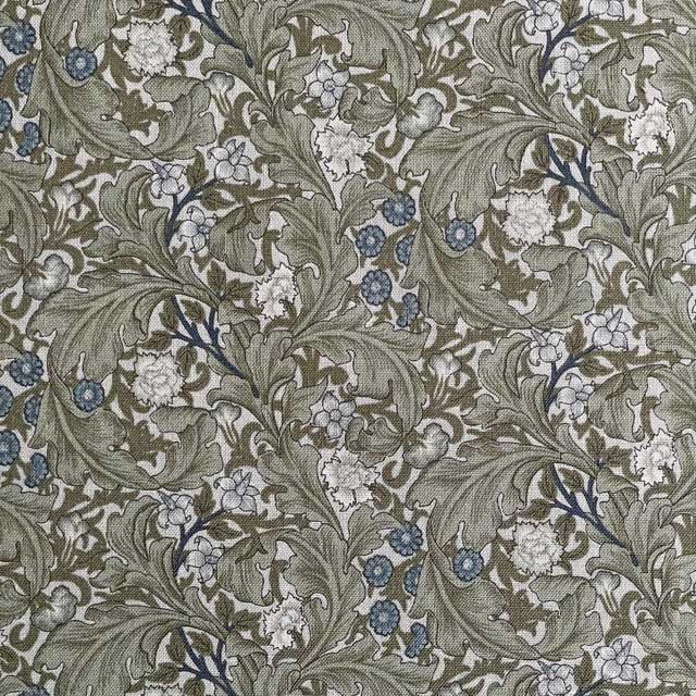 moda fabrics(モダ・ファブリックス)William Morris ウィリアムモリス シーチング生地＜LIECESTER＞（レスター）AQUAMARINE  アクアマリン 8374-16 | William Morris(moda fabric) | リバティ・ファブリックス正規販売店｜生地の通販メルシー