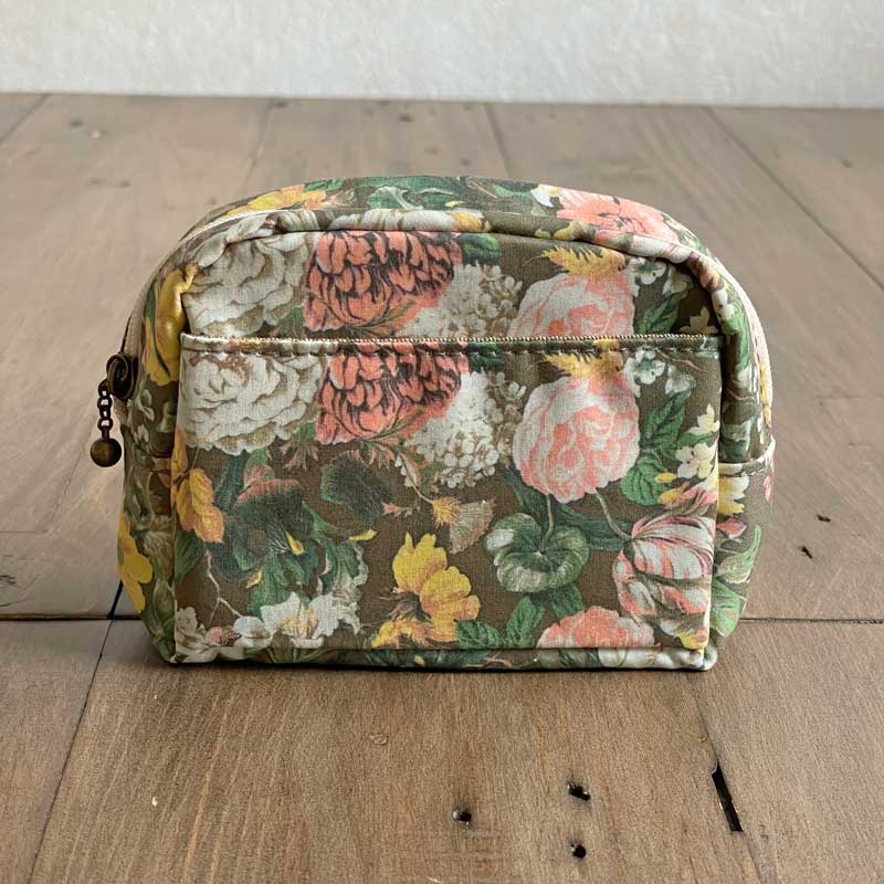 モンステラリーフプリントポーチ LIBERTY FABRICS リバティプリントを使ったミニポーチ