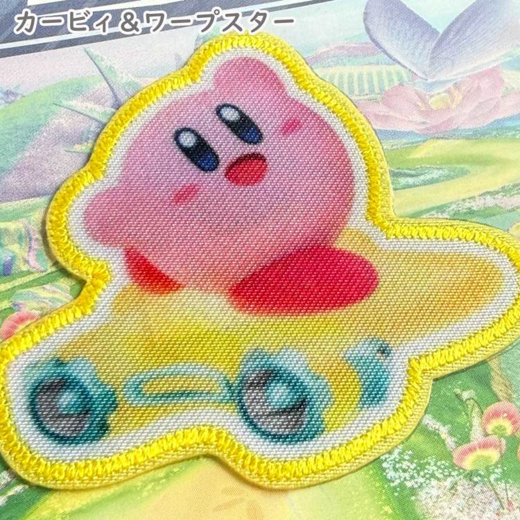 星のカービィのエアライダー シール・アイロン接着両用ワッペン