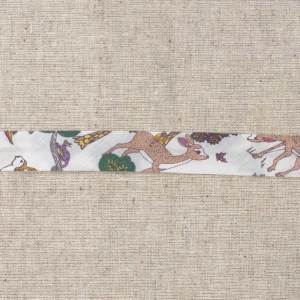 LIBERTY FABRICS リバティプリント・バイアステープ＜Doe A  Deer＞(ドウ・エィ・ディア)【ホワイト】BIAS3638142-J19A【1m単位】 | リバティ・ファブリックス バイアステープ | リバティ ・ファブリックス正規販売店｜生地の通販メルシー