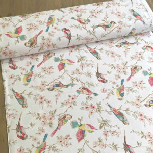 Cath Kidston キャスキッドソン 生地 コットンファブリック＜British Birds Pastel＞(ブリティッシュバーズ パステル)鳥  BRITISH-BIRDS | Cath Kidston キャスキッドソン | リバティ・ファブリックス正規販売店｜生地の通販メルシー