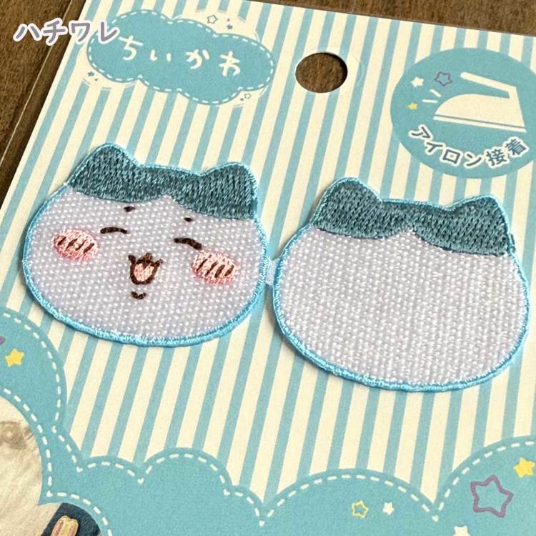 ちいかわ挟んでワッペン アイロン接着ワッペン ちいかわ