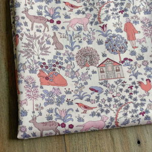 LIBERTY FABRICS リバティプリント 国産タナローン生地＜Symbols＞(シンボルズ)【サーモンピンク】DC32256-J22D《メルシー創業70周年記念柄  Merci's Platinum Jubilee 2022》 | メルシー70周年記念 「Symbols」＆「Seventy」 | リバティ・ファブリックス正規販売店｜生地  ...