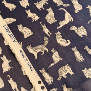 LIBERTY FABRICS リバティプリント 国産タナローン生地＜Meow