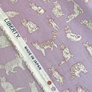 LIBERTY FABRICS リバティプリント 国産タナローン生地＜Meow