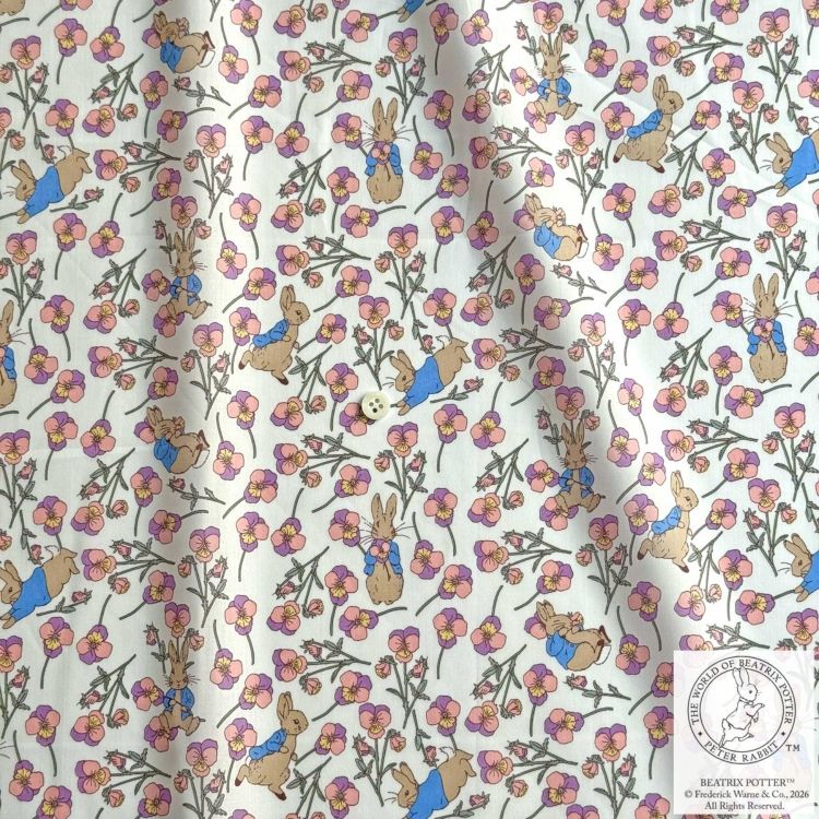 ピーターラビット(TM)×リバティファブリックス 国産タナローン生地