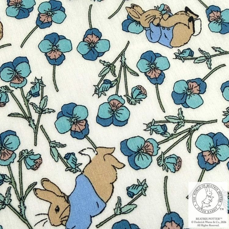 ピーターラビット(TM)×リバティファブリックス 国産タナローン生地 ピーターラビット(TM)×リバティファブリックス 国産タナローン生地