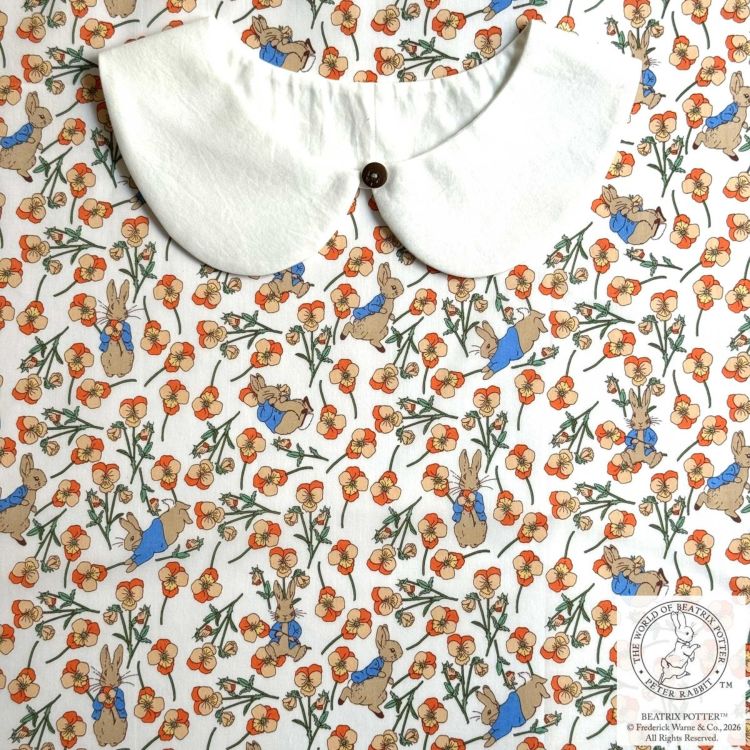 ピーターラビット(TM)×リバティ・ファブリックス 国産タナローン生地